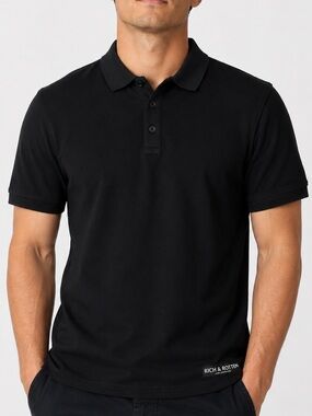 Rich & Rotten Los Angeles Men’s Black Polo Shirt Size Medium Streetwear new